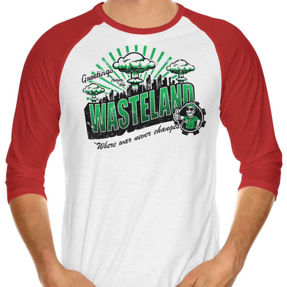 Wasteland Greetings - Stylish 3/4 Sleeve Raglan T-Shirt