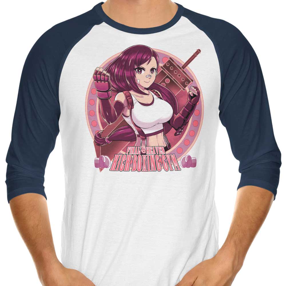 Coinbox Tees' Premium 3/4 Sleeve Raglan Kick Boxing T-Shirt