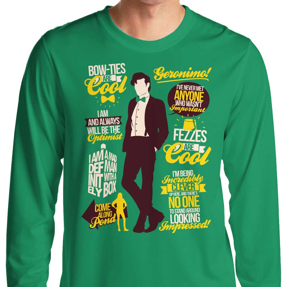 Long Sleeve T-Shirt with Quotes from the Eleventh Doctor
