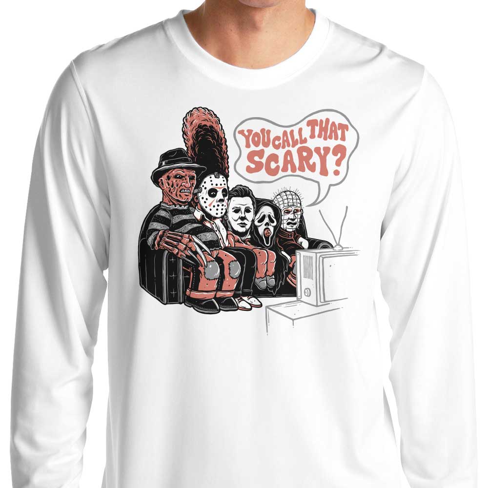 Momma Gorilla's Scary Couch Gag Themed Long Sleeve Crewneck T - Shirt for Men and Women