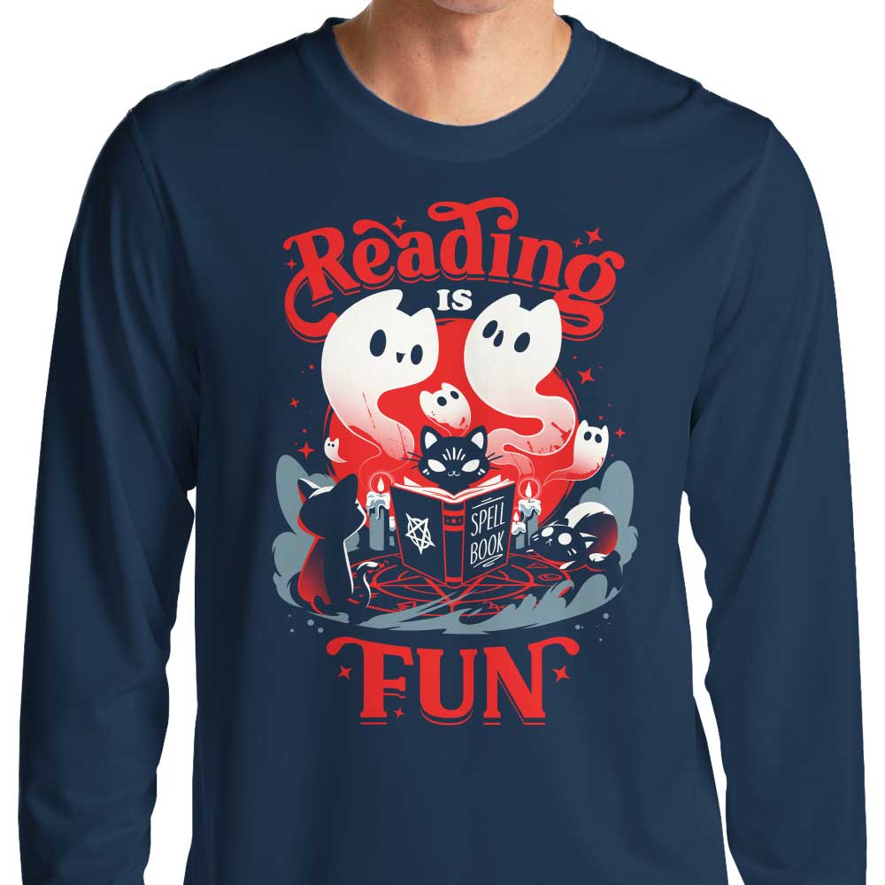 Super Fun Spell Books Long Sleeve Casual T-Shirt