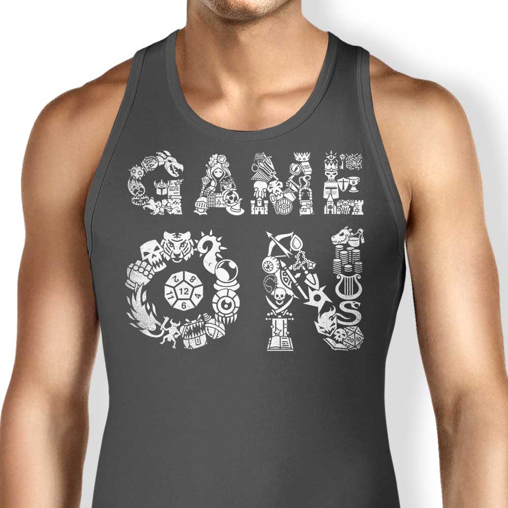 Shiron Game On Men's and Women's Unisex Tank Tops