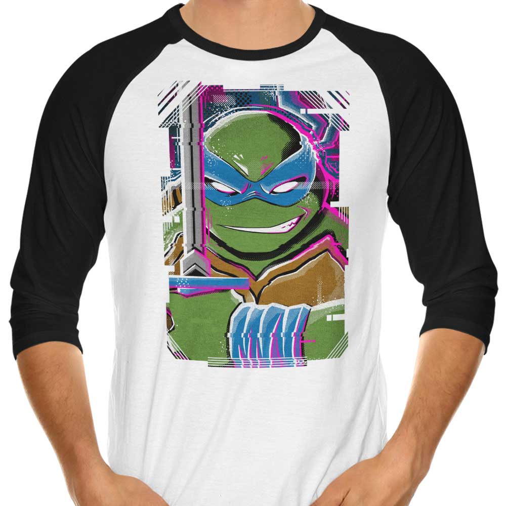 Leo Glitch Men's 3/4 Sleeve Raglan Style T-Shirt