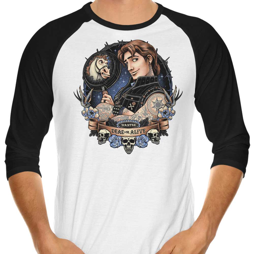 Momma Gorilla's 'Wanted Dead or Alive' 3/4 Sleeve Raglan Stylish T-Shirt