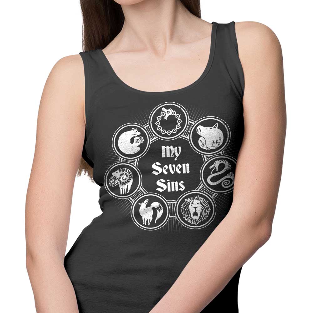 Typhoonic Art's My Seven Sins Men's and Women's Stylish Tank Tops