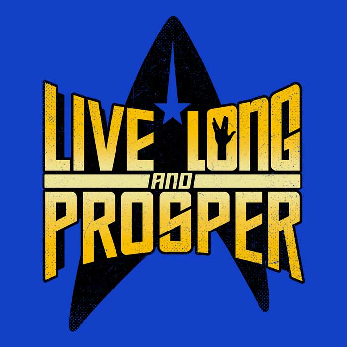 Getsousa's Comfortable Long Sleeve 'Live Long' T - Shirt in S to 4XL