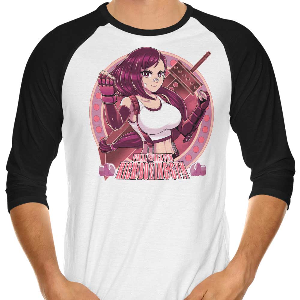 Coinbox Tees' Premium 3/4 Sleeve Raglan Kick Boxing T-Shirt