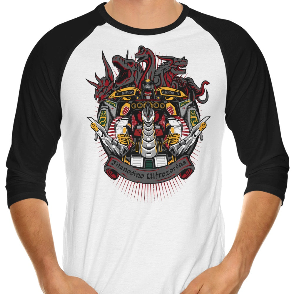 Prime Premne Design Titanodino Ultrozordus 3/4 Sleeve Stylish Raglan T-Shirt
