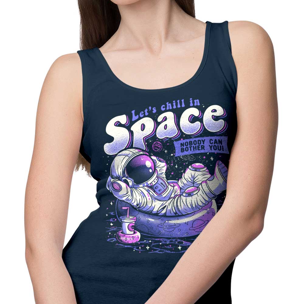 Space-themed Chilling Tank Top for Men and Women