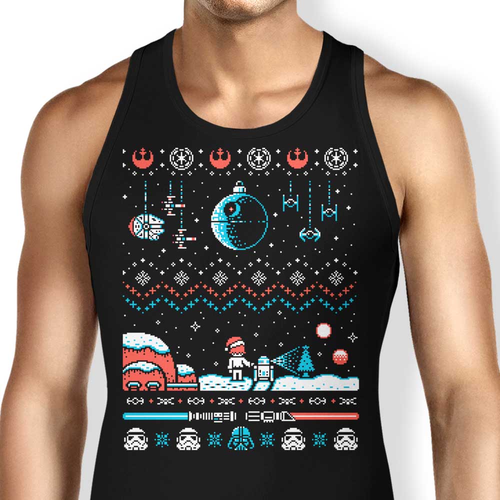 Drew Wise's 'Holiday Far, Far Away' Stylish Men's and Women's Tank Tops