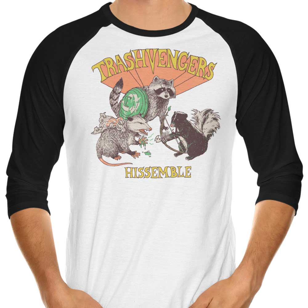 Trashvengers Stylish 3/4 Sleeve Raglan T-Shirt for Fashion Lovers