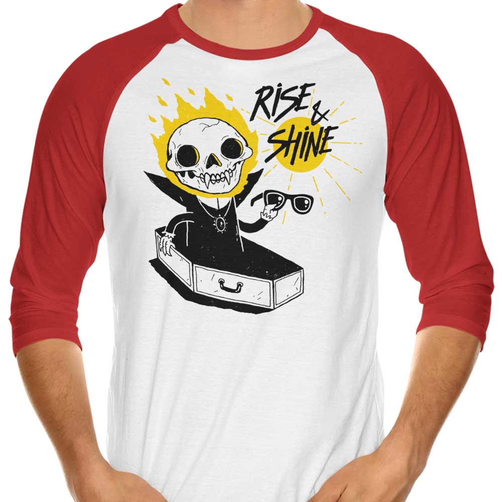 Morning Awakening - Three - Quarter Sleeve Raglan Style T - Shirt for Everyday Wear