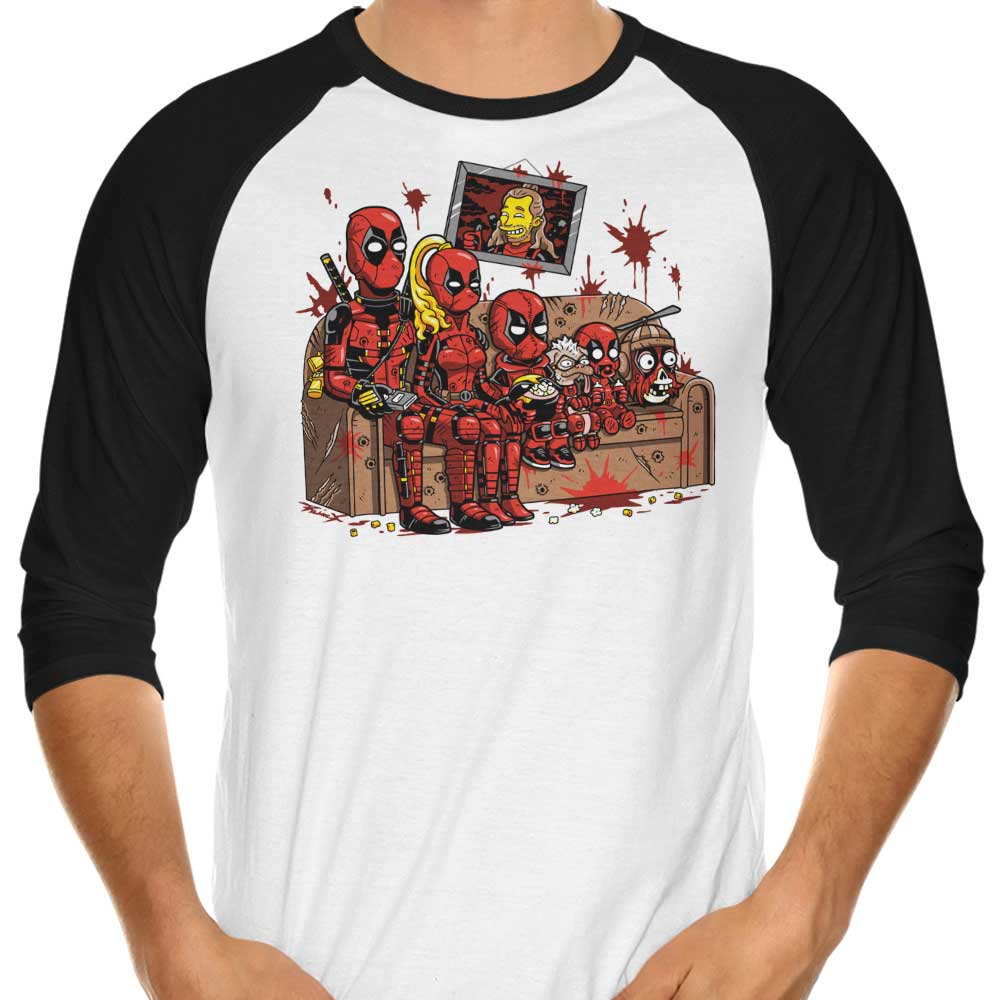 The Simpools 3/4 Sleeve Raglan Style Casual T-Shirt by Prime Premne Design