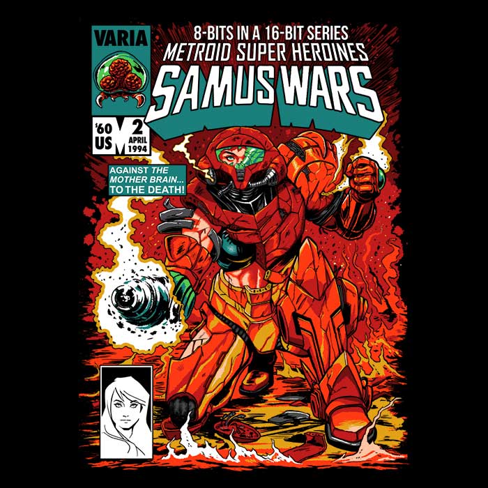 Samus Wars 3/4 Sleeve Raglan Stylish T-Shirt