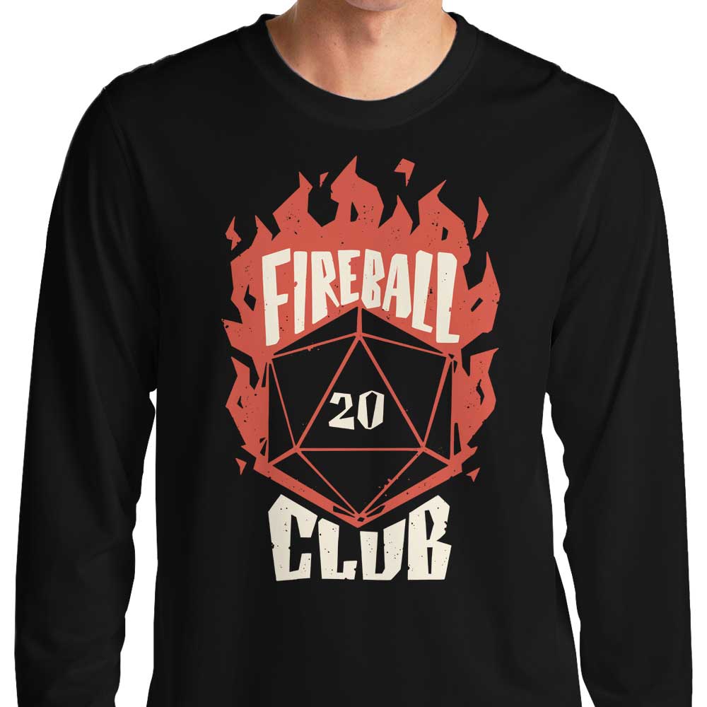 Studio Mootant's Fireball Club Long Sleeve Crewneck Sweatshirt T-Shirt