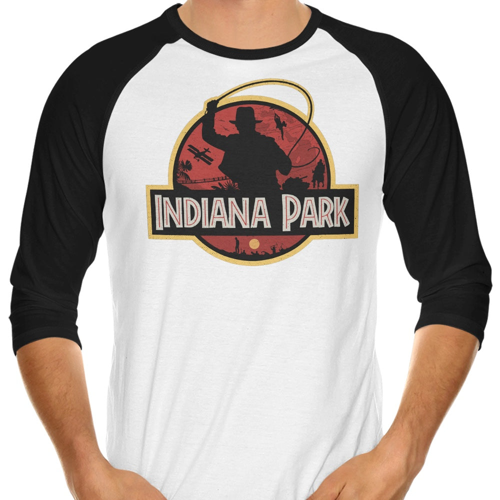 Indiana Park Stylish 3/4 Sleeve Raglan Casual T-Shirt