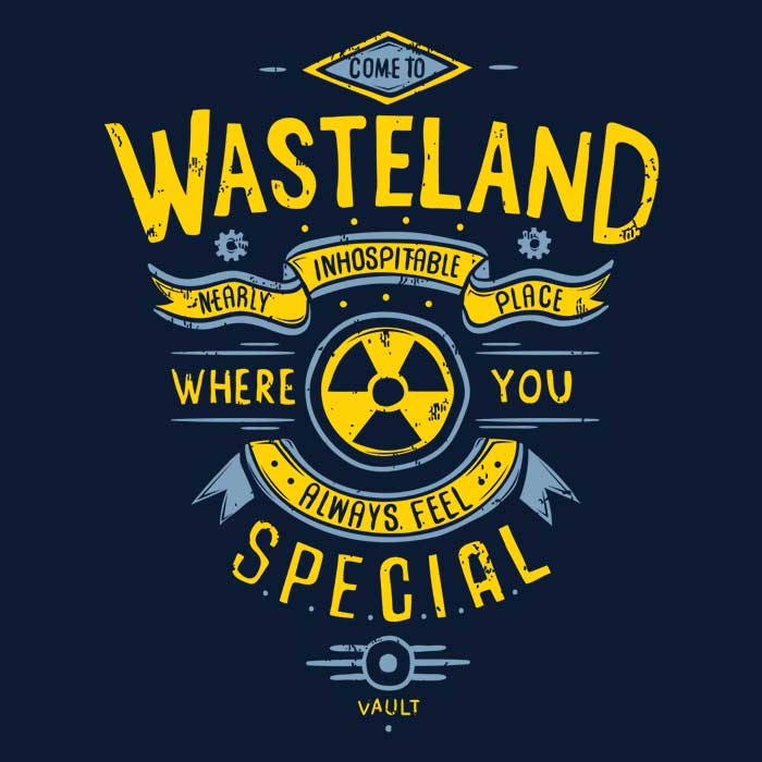 Typhoonic Art's Invitation to the Wasteland - Stylish Long Sleeve Crewneck T-Shirt