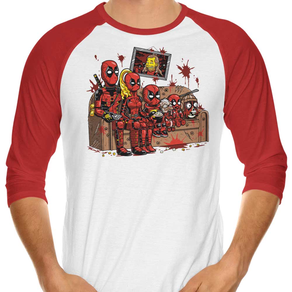 The Simpools 3/4 Sleeve Raglan Style Casual T-Shirt by Prime Premne Design