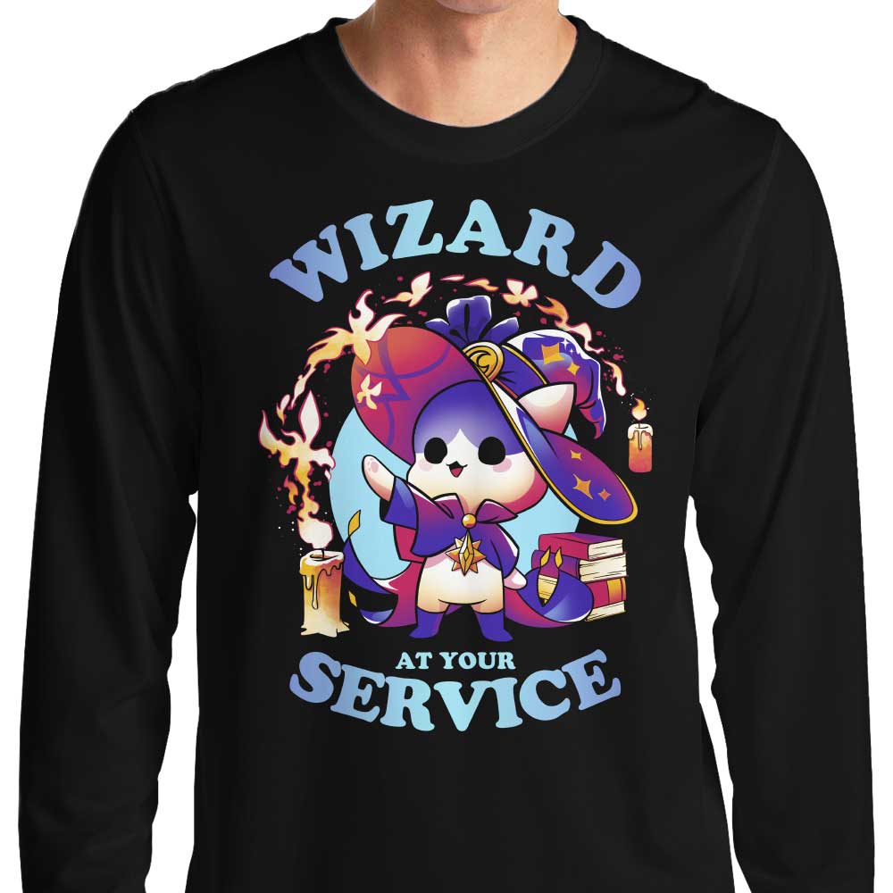 Snouleaf's Wizard at Your Service Long Sleeve Crewneck T - Shirt for All Sizes