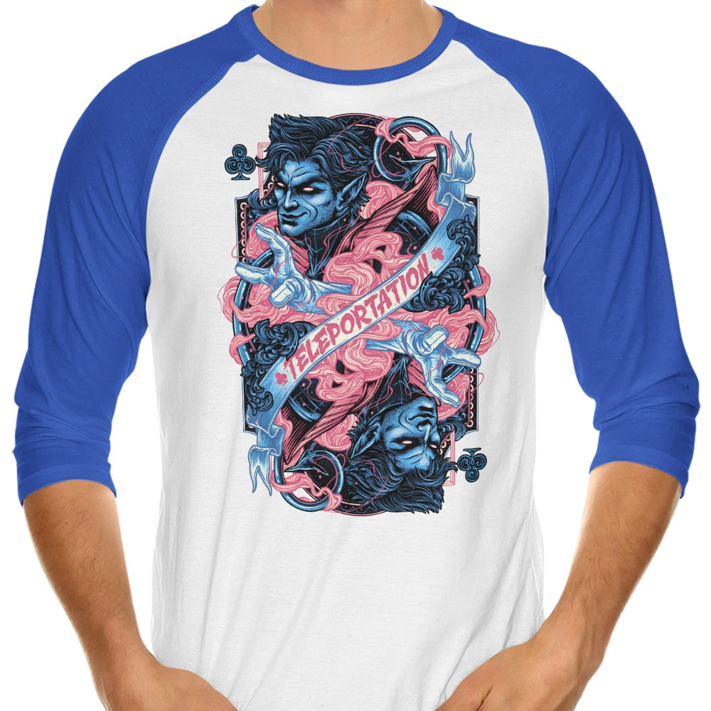 Glitchygorilla's Teleportation 3/4 Sleeve Raglan Stylish T-Shirt