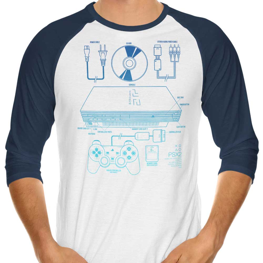 Adam Works PSX2 Three - Quarter Sleeve Raglan Stylish T - Shirt