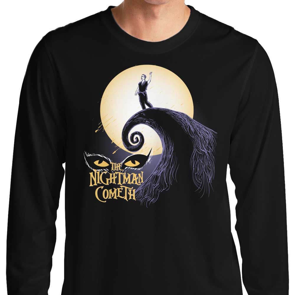 Long Sleeve 'Before the Nightmare Approaches' T-Shirt by Lavalamp Creative