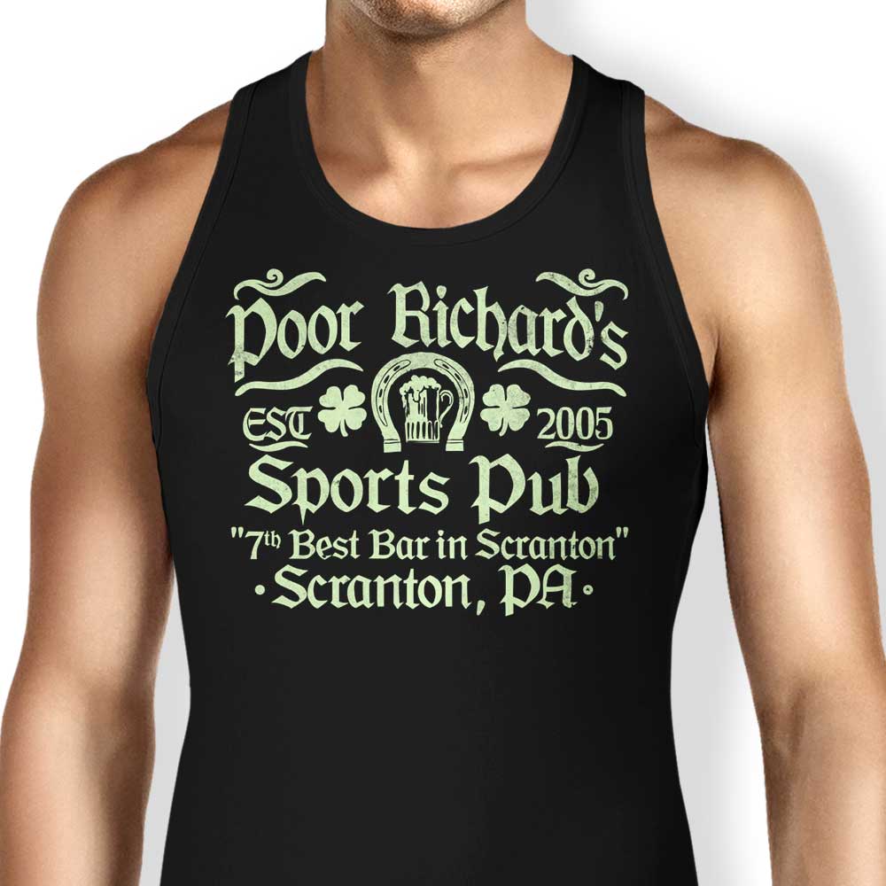 Poor Richards Pub Branded Tank Tops for Men and Women by CoD Designs