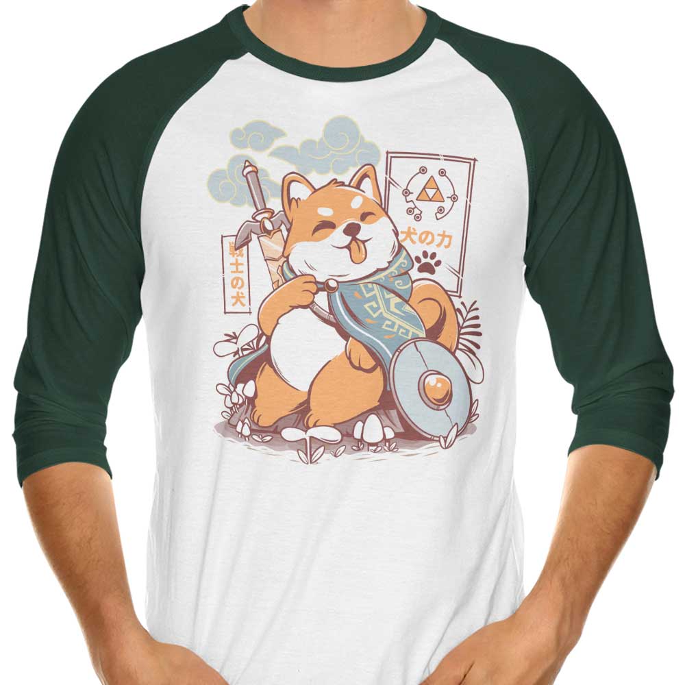 Ilustrata's 3/4 Sleeve Raglan T-Shirt - The Legend of Dog