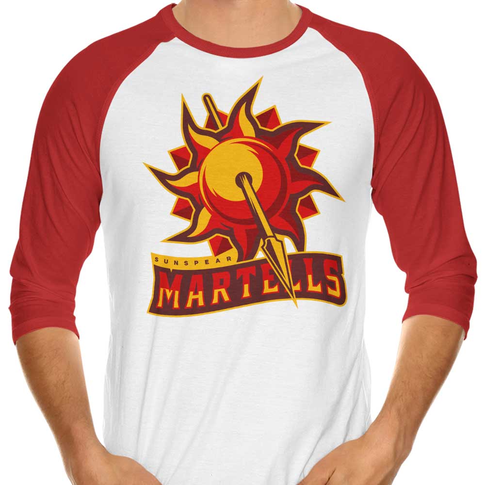 Stylish 3/4 Sleeve Raglan Go Sunspears T-Shirt