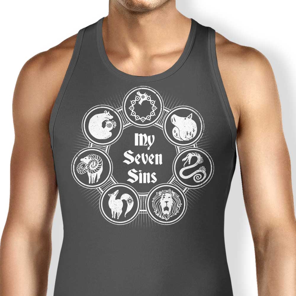 Typhoonic Art's My Seven Sins Men's and Women's Stylish Tank Tops