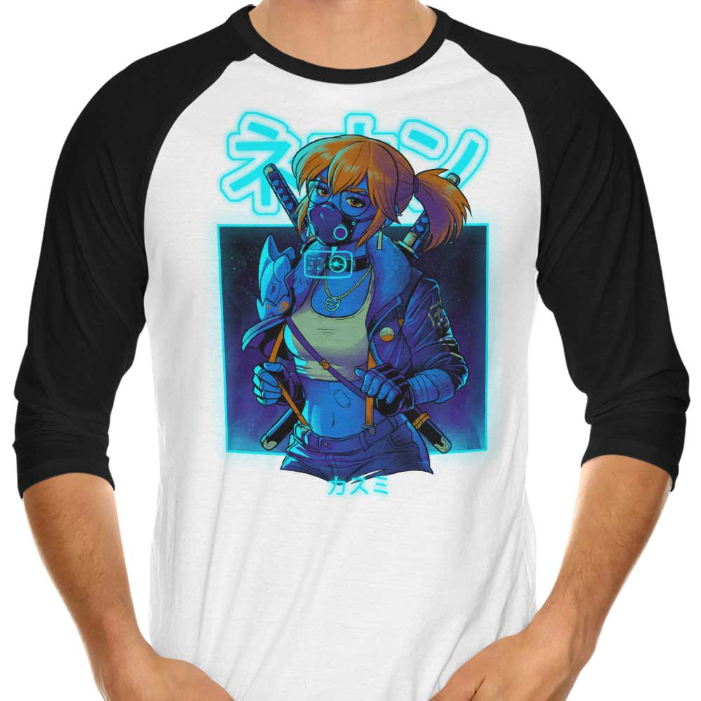 Bruno Mota Neon Mist 3/4 Sleeve Raglan Style Men's T-Shirt