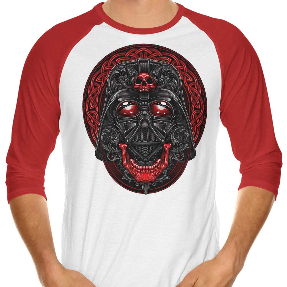 Glitchygorilla's Striking Chosen Skull 3/4 Sleeve Raglan T-Shirt