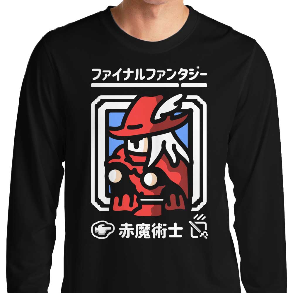 Select Red Magic Men's Long Sleeve Crewneck T-Shirt by Demonigote