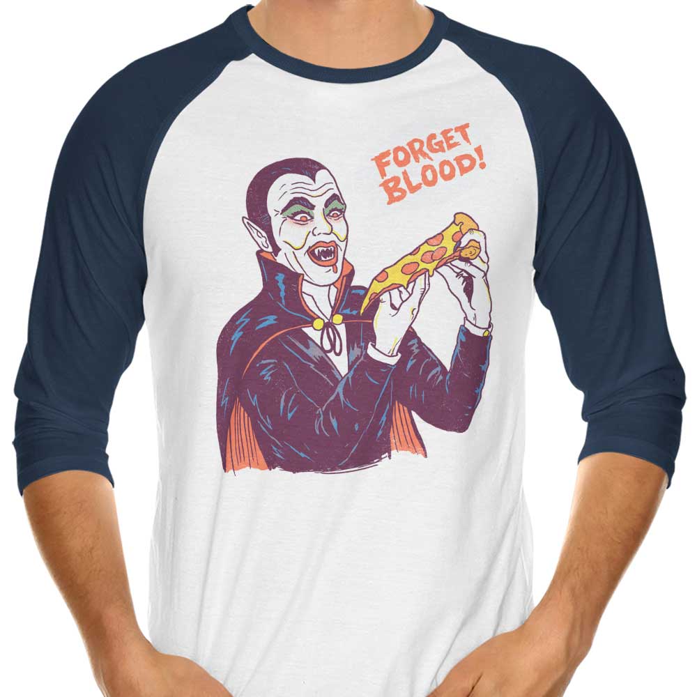 Vampizza Three - Quarter Sleeve Raglan Style T - Shirt for Fashion Lovers