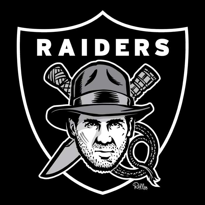 3/4 Sleeve Raglan T-Shirt - The Adventurous 'Raiders of the Lost Fan' Design