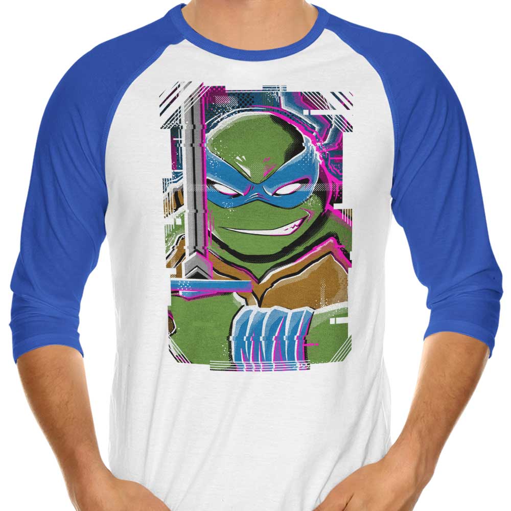 Leo Glitch Men's 3/4 Sleeve Raglan Style T-Shirt