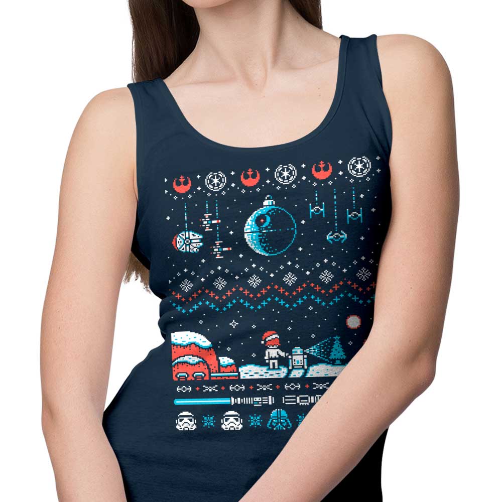 Drew Wise's 'Holiday Far, Far Away' Stylish Men's and Women's Tank Tops