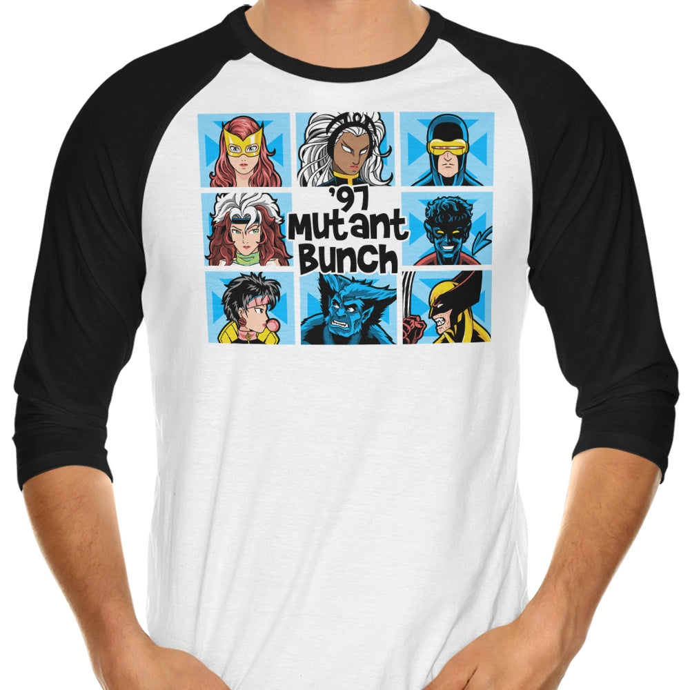 Mutant Bunch '97 Stylish 3/4 Sleeve Raglan T-Shirt for Fashion Lovers
