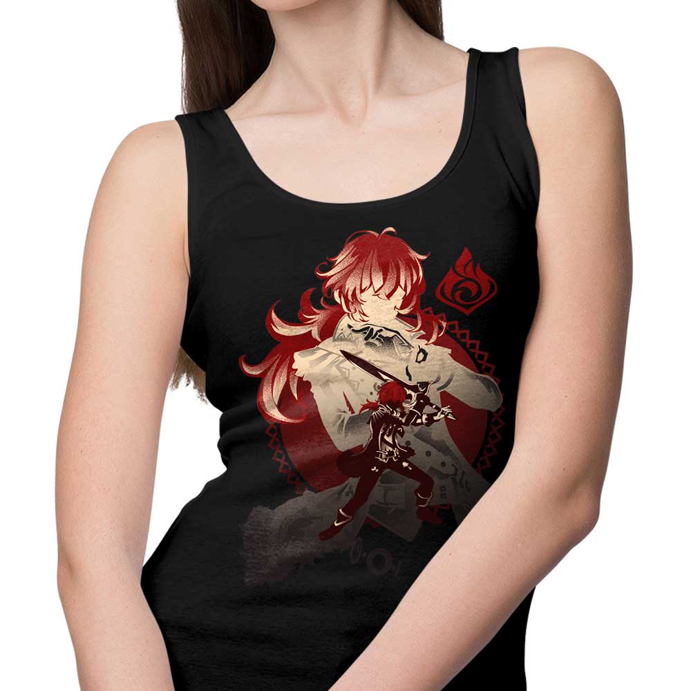 Diluc Dark Side of Dawn-themed Unisex and Women's Tank Tops