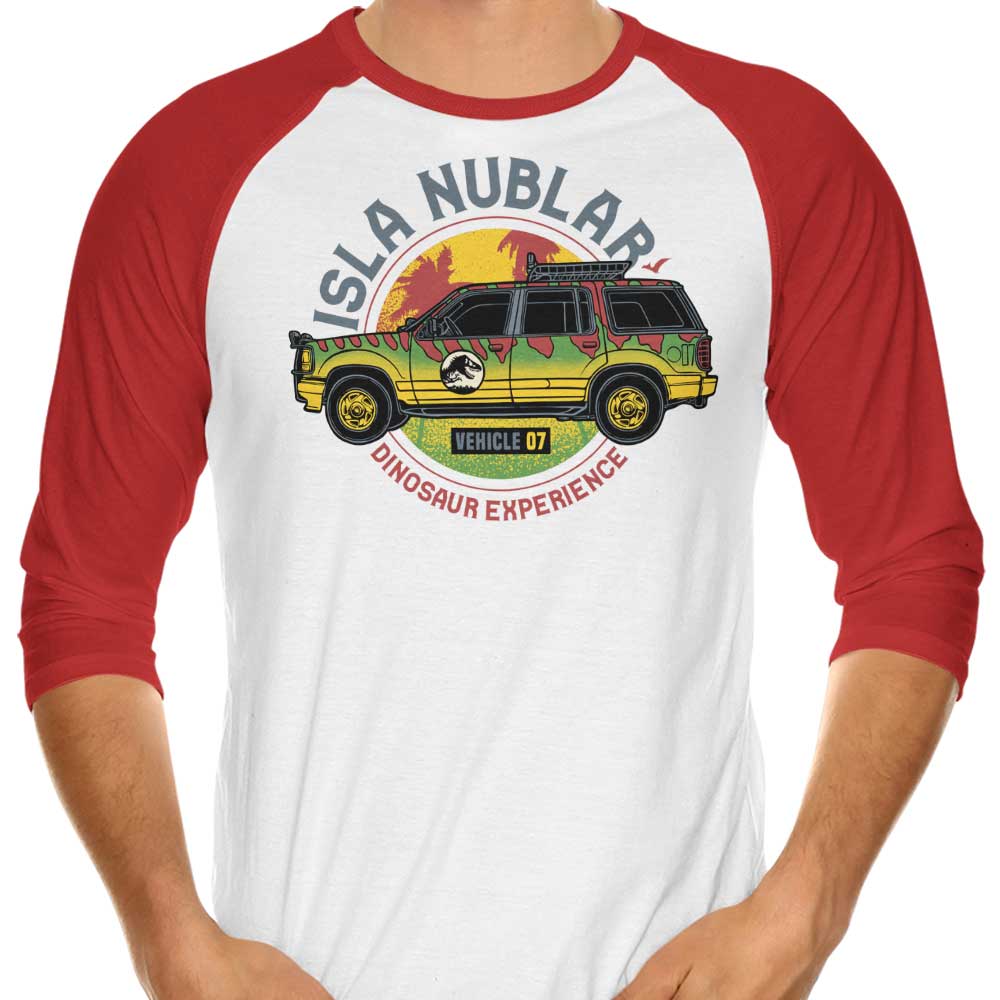 The Dinosaur Adventure - 3/4 Sleeve Raglan Casual T-Shirt