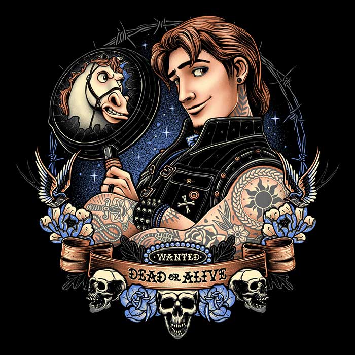 Momma Gorilla's 'Wanted Dead or Alive' 3/4 Sleeve Raglan Stylish T-Shirt