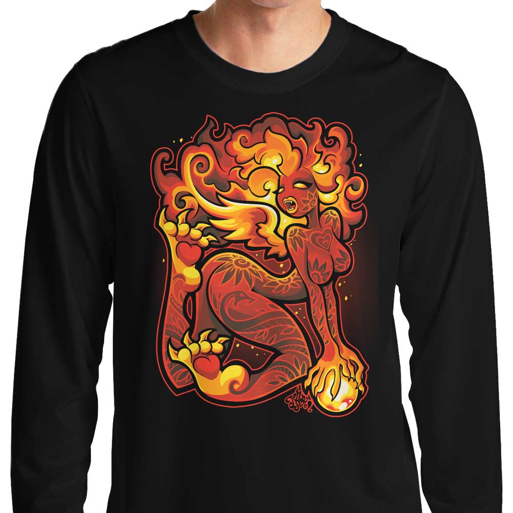 Jehsee Leo Long Sleeve Comfortable Crewneck T - Shirt, S - 4XL