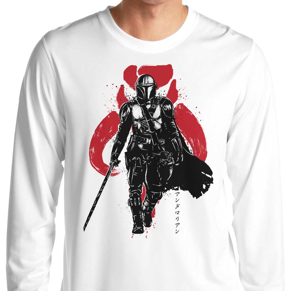 Long Sleeve Dark Wielder Sumi-e T-Shirt by Dr. Monekers