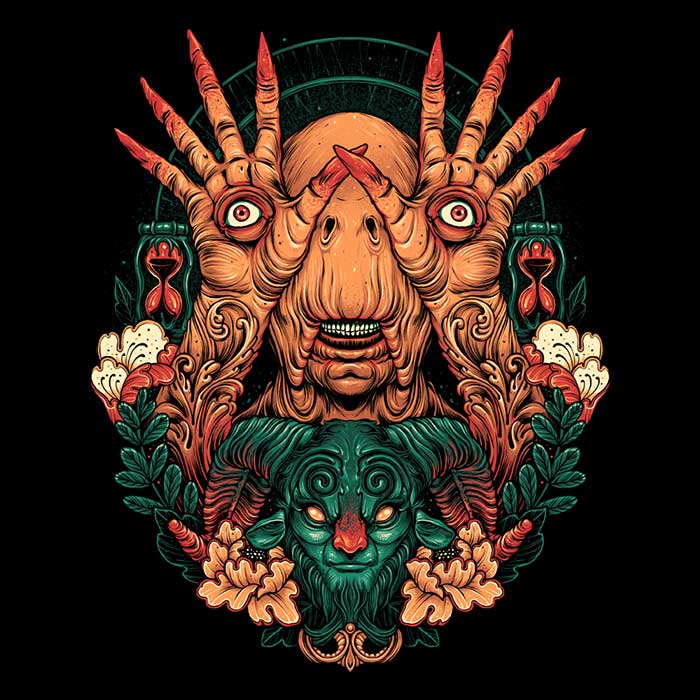 Glitchygorilla's 3/4 Sleeve Raglan T-Shirt - 'These Eyes Can See'