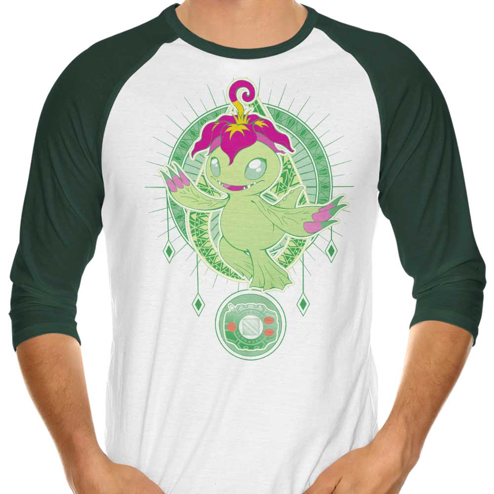 3/4 Sleeve Raglan T-Shirt - Crest of Sincerity, a Unique Garment from Chocolate Raisin Fury