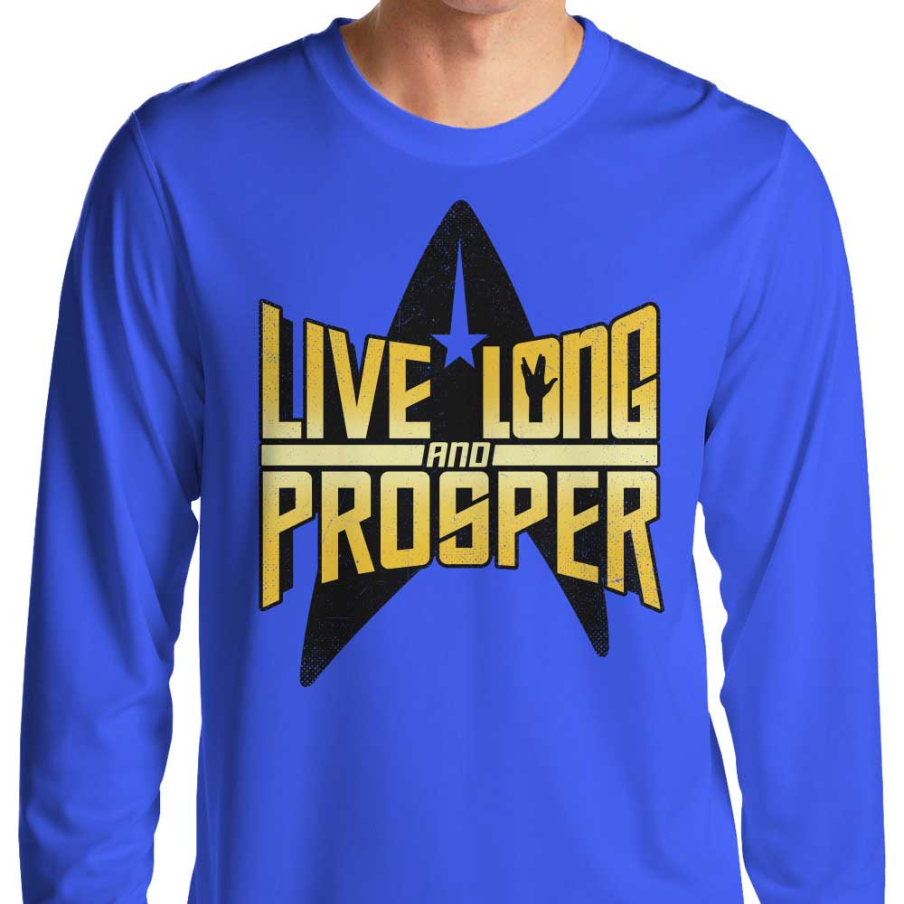 Getsousa's Comfortable Long Sleeve 'Live Long' T - Shirt in S to 4XL