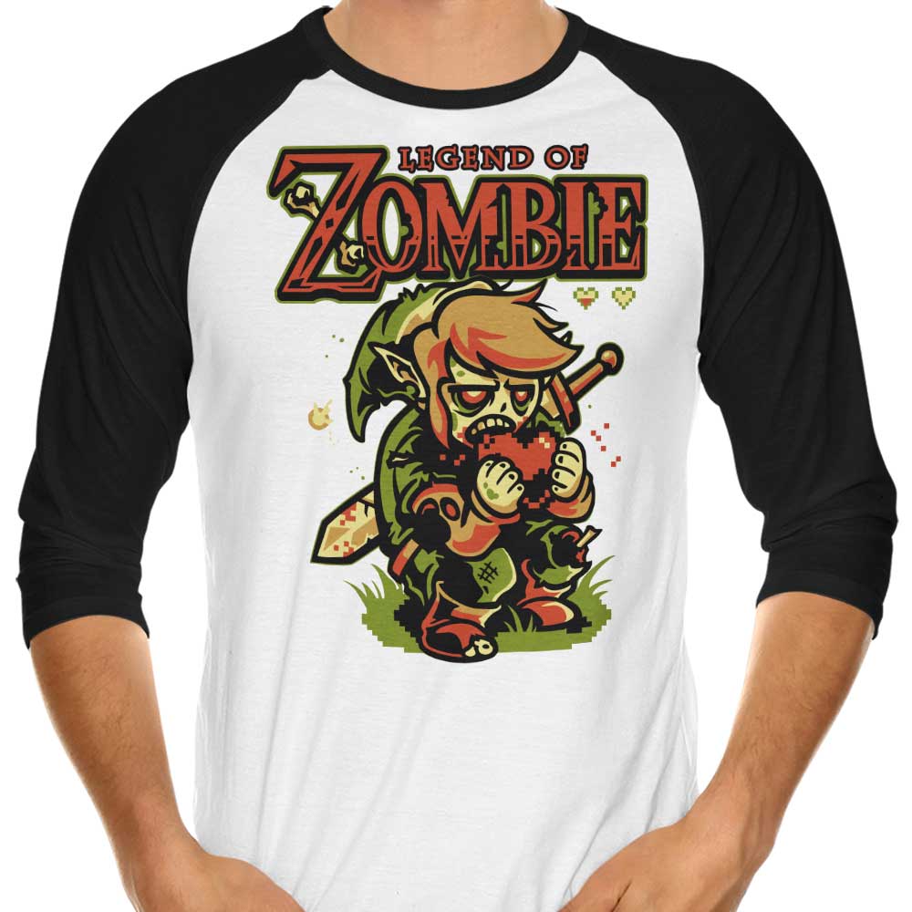 3/4 Sleeve Raglan T-Shirt Featuring the Legend of Zombies