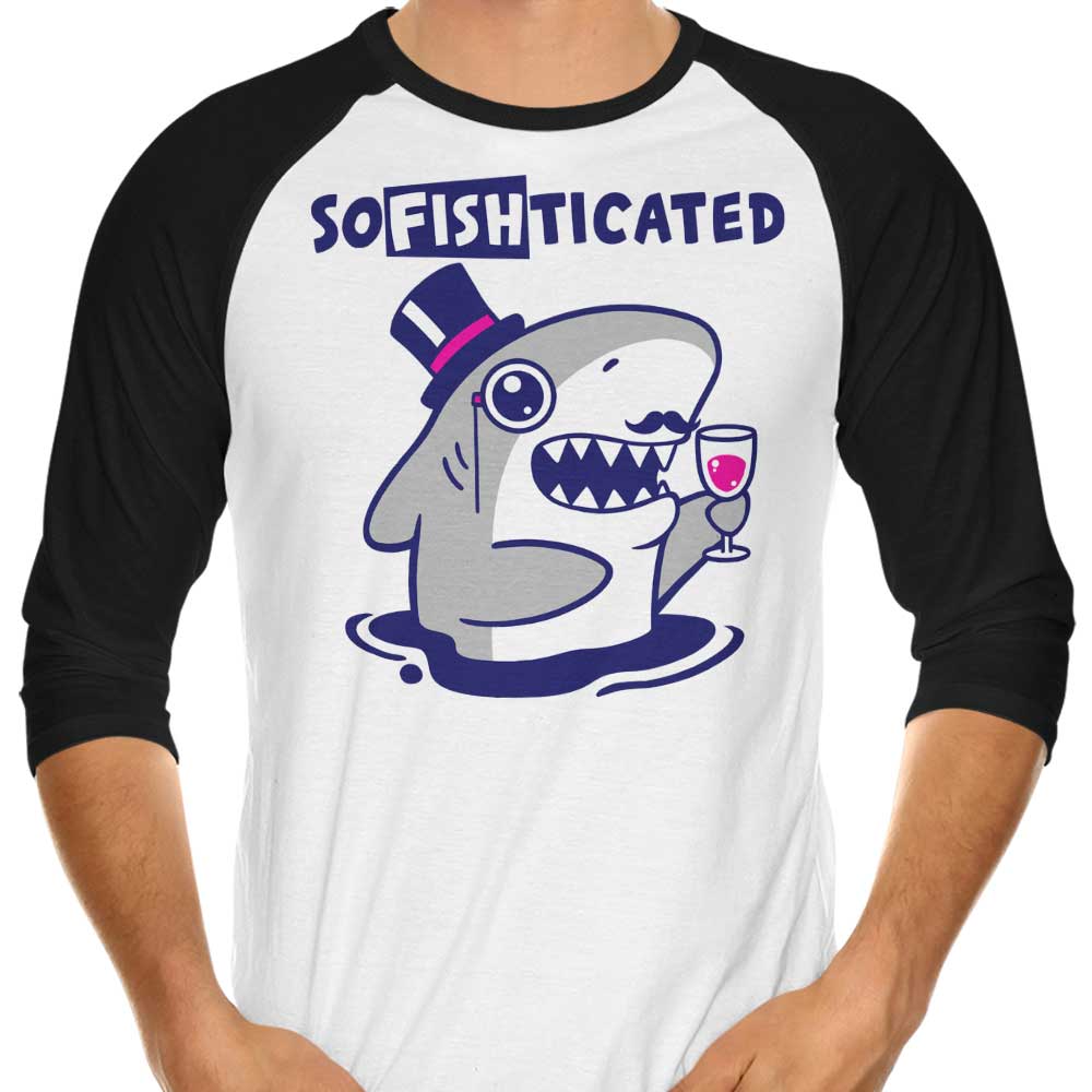 Sophisticated 3/4 Sleeve Raglan Stylish T-Shirt