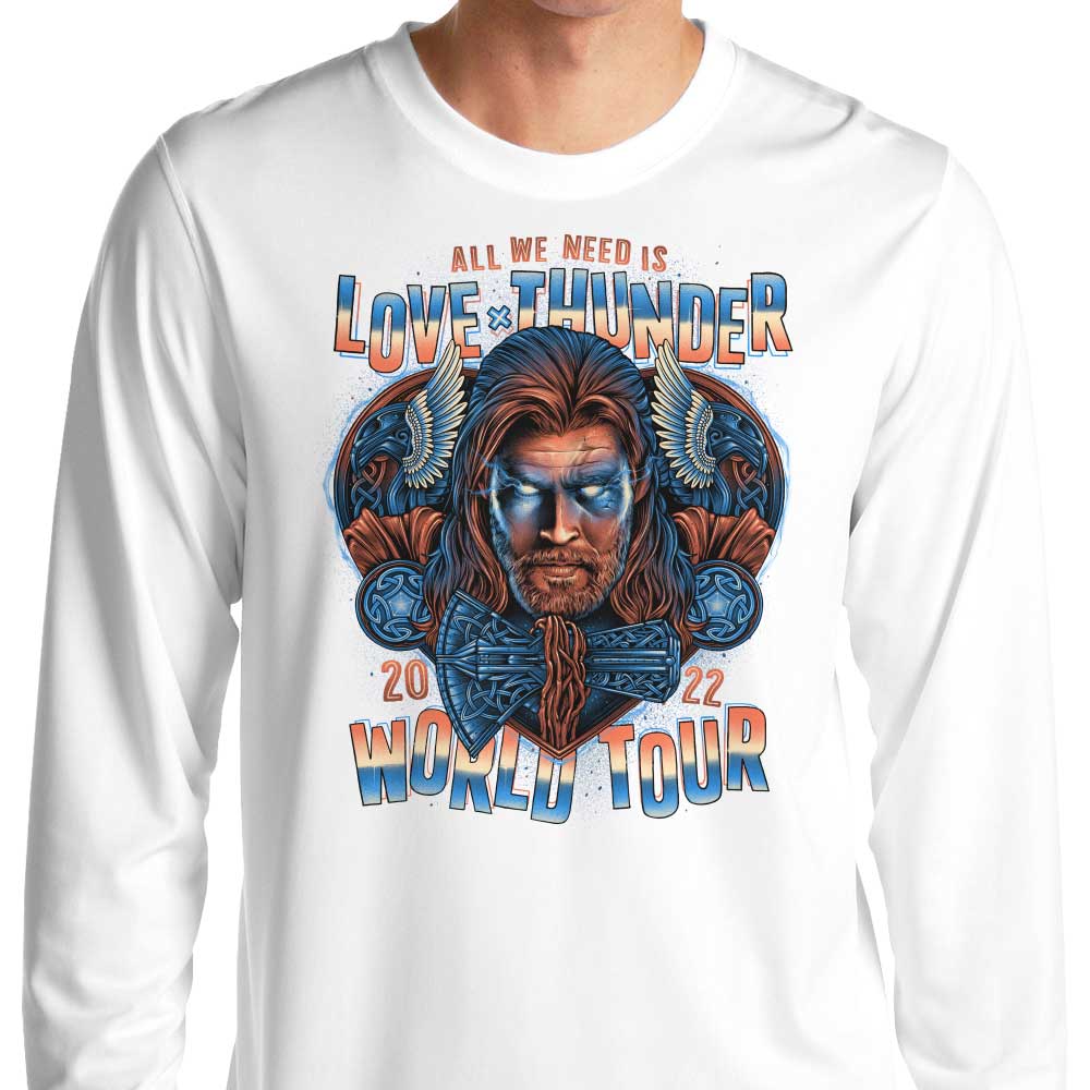 Glitchygorilla Thunder World Tour Comfortable Long Sleeve T - Shirt