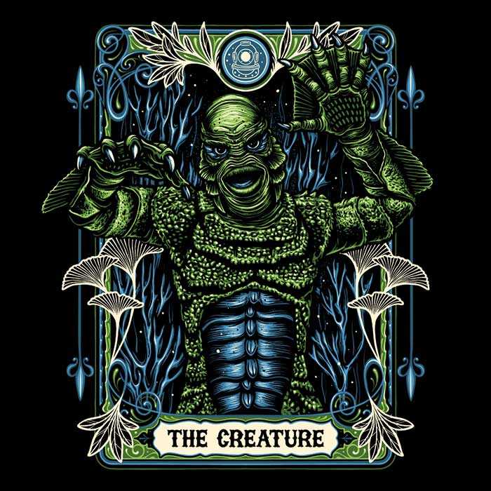 The Creature 3/4 Sleeve Raglan Style T-Shirt for Fashion Enthusiasts